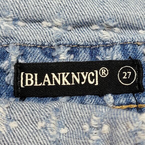 Blank NYC Textured Denim Shortalls - Size 27 - Picture 8 of 9